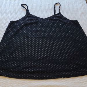 Torrid NWT Black Sparkle Mesh Swing Cami Tank Top Size 1 (14/16)